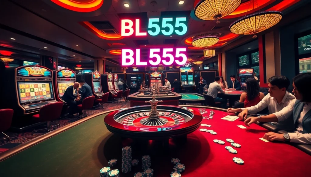 Join the excitement at BL555 đăng nhập casino with vibrant gaming tables and thrilling slot machines!
